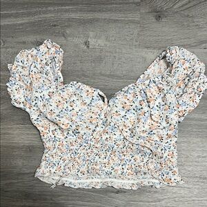 Floral Smocked Women's Top